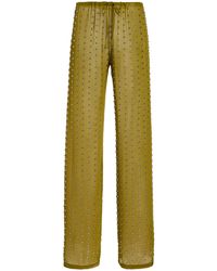 Dries Van Noten - Pachas Studded Voile Skinny Pants - Lyst