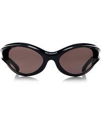 Balenciaga - Oversized Cat-eye Acetate Sunglasses - Lyst