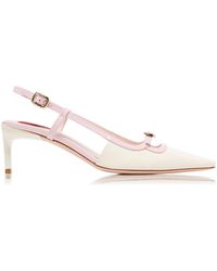 Roger Vivier - Mini-buckle Patent Leather Slingback Pumps - Lyst
