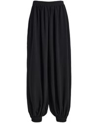 ROTATE BIRGER CHRISTENSEN - Balloon Pleated Jersey Pants - Lyst
