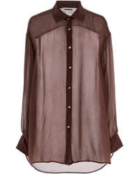 DARKPARK - Keanu Silk-Organza Shirt - Lyst