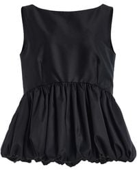 Rohe - Voluminous Wool Peplum Top - Lyst
