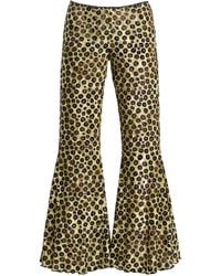 Siedres - Jeslynn Cheetah Flared Pants - Lyst