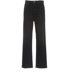 Agolde - Pinch Stretch High-rise Cropped Kick-flare Jeans - Lyst