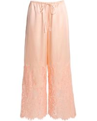 Third Form - Exclusive Adore Lace-Trimmed Silk-Blend Pants - Lyst