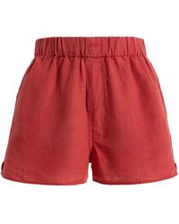 With Nothing Underneath - Exclusive The Boxer Linen Shorts - Lyst