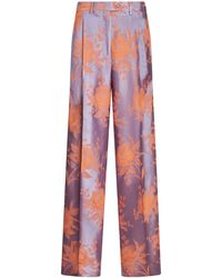 Etro - Low-rise Straight-leg Trousers - Lyst