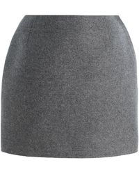 Marie Adam-Leenaerdt - Base Wool Mini Skirt - Lyst