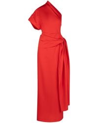 Heirlome - Helena One-Shoulder Layered Silk Maxi Dress - Lyst