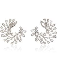 Harakh - Cascade 18k White Gold Diamond Earrings - Lyst
