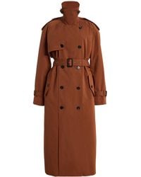Saint Laurent - Water-Repellent Cotton-Silk Canvas Trench Coat - Lyst