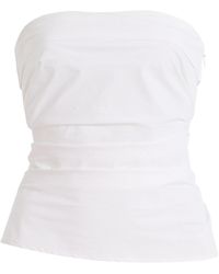 Proenza Schouler - Maisy Strapless Poplin Top - Lyst