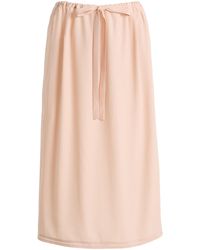 TOTEME - Fluid Silk Midi Drawstring Skirt - Lyst