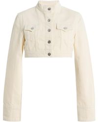 EB DENIM - Hannah Cropped Cotton Jacket - Lyst