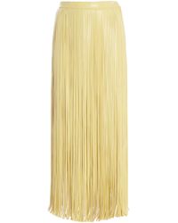 Proenza Schouler - Veda Fringed Faux-Leather Maxi Skirt - Lyst