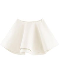 ARAKII - Exclusive Bell Satin Mini Skirt - Lyst