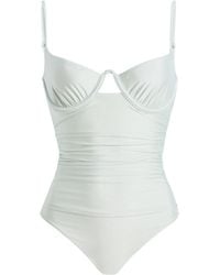 Jonathan Simkhai - Laine Ruched One-Piece Swimsuit - Lyst