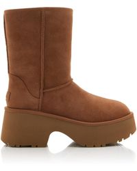 UGG - New Heights Sheepskin Classic Short Boots - Lyst