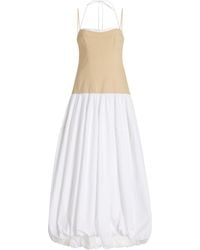 Jonathan Simkhai - Pfeiffer Cotton And Linen-blend Midi Dress - Lyst