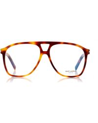 Saint Laurent - Aviator-Frame Acetate Glasses - Lyst