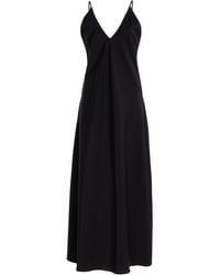 Leset - Barb Open Back Satin Maxi Slip Dress - Lyst