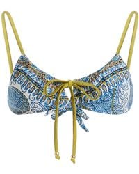 BOTEH - Arcadia Paisley Gathered Bralette - Lyst