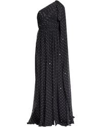 Elie Saab - Printed Chiffon Long Dress - Lyst