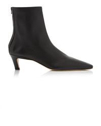 TOTEME - Mid-heel Leather Ankle Boots - Lyst