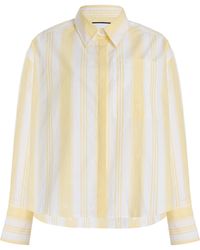 YAITTE - Palma Jacquard-Striped Cotton Shirt - Lyst