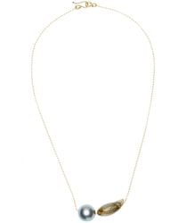 Ten Thousand Things - 18k Yellow Gold Tahitian Pearl Necklace - Lyst