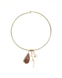 Eliou - Briny-Plated Muti-Stone Necklace - Lyst