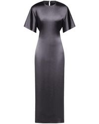 FFORME - Imogen Seamless Satin Maxi T-Shirt Dress - Lyst