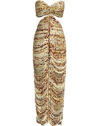 white christmas dresses Francesca Miranda Iris One Shoulder Silk Midi Dress main image 0