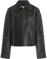 Worn Vintage - Willow Distressed Leather Jacket - Lyst