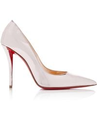 Christian Louboutin - Miss Z 100Mm Metallic Leather Pumps - Lyst