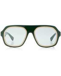 Bottega Veneta - Aviator-frame Acetate Sunglasses - Lyst