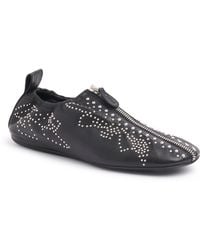 Chloé - Susan Studded Leather Flats - Lyst