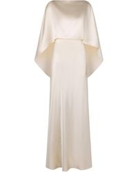Heirlome - Anna Silk Cape Maxi Dress - Lyst