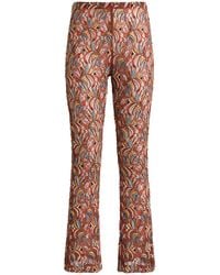 Etro - Embroidered Lace Straight-Leg Pants - Lyst