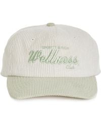 Sporty & Rich - Embroidered Cotton-corduroy Baseball Cap - Lyst