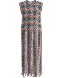 Ulla Johnson - Victoria Fringed Macramé Cotton Knit Top - Lyst