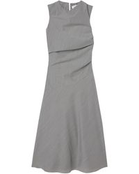 Rohe - Checked Wool-blend Cowl-neck Maxi Dress - Lyst