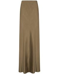 St. Agni - Bias-cut Silk-blend Maxi Slip Skirt - Lyst