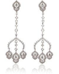 Harakh - Haveli 18k White Gold Diamond Earrings - Lyst