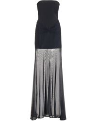 David Koma - Panelled Strapless Gown - Lyst