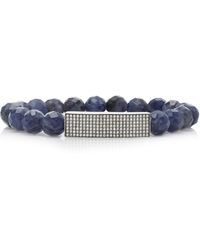 Sydney Evan - 14k Gold Diamond And Lolite Bracelet - Lyst