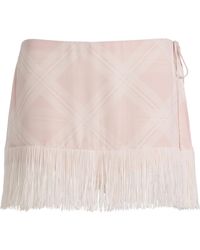 Posse - Exclusive La Isla Lola Plaid Crepe Shorts - Lyst