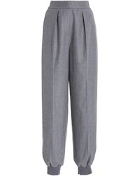 Stella McCartney Nicole High-rise Wool Trousers - Grey