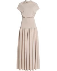 Kallmeyer - Exclusive Victoria Draped Jersey Midi Dress - Lyst