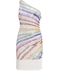 Missoni - Knit Mini Cover-Up Dress - Lyst